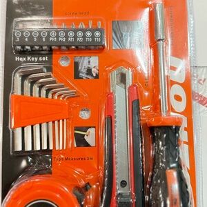 Orange and Black Tool Set